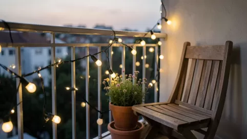 jak oświetlić balkon
